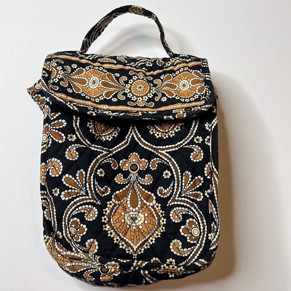 Vera Bradley Black/Brown Lunch/Cosmetics bag small - Picture 1 of 5
